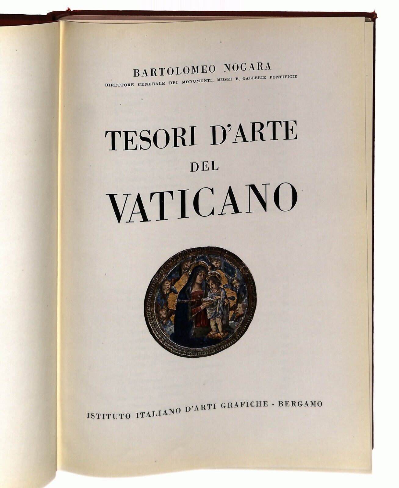 EBOND i Tesori D'arte Del Vaticano B. Nogara Bergamo 1950 Libro LI030802