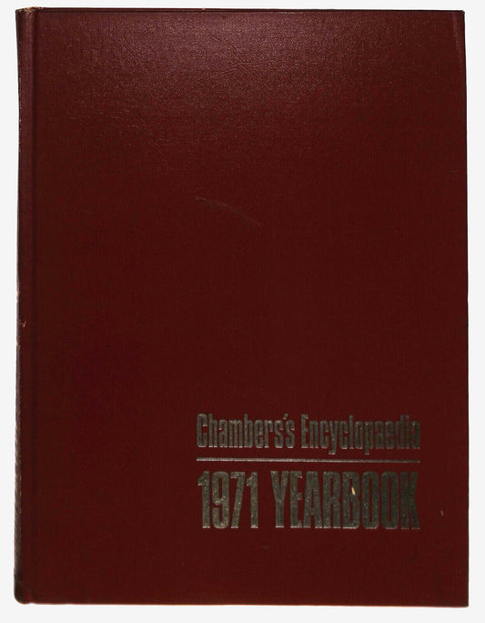 EBOND Chambers's Encyclopedia 1971 Yearbook Lingua Inglese Libro LI030806