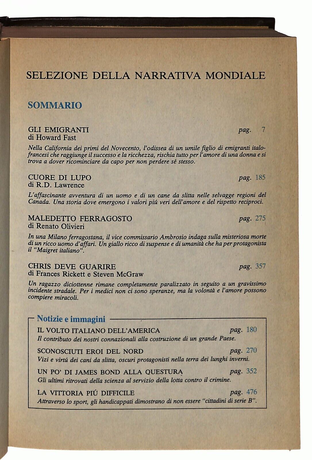 EBOND Gli Emigranti -cuore Di Lupo Maledetto Ferragosto Selezione Libro LI030905