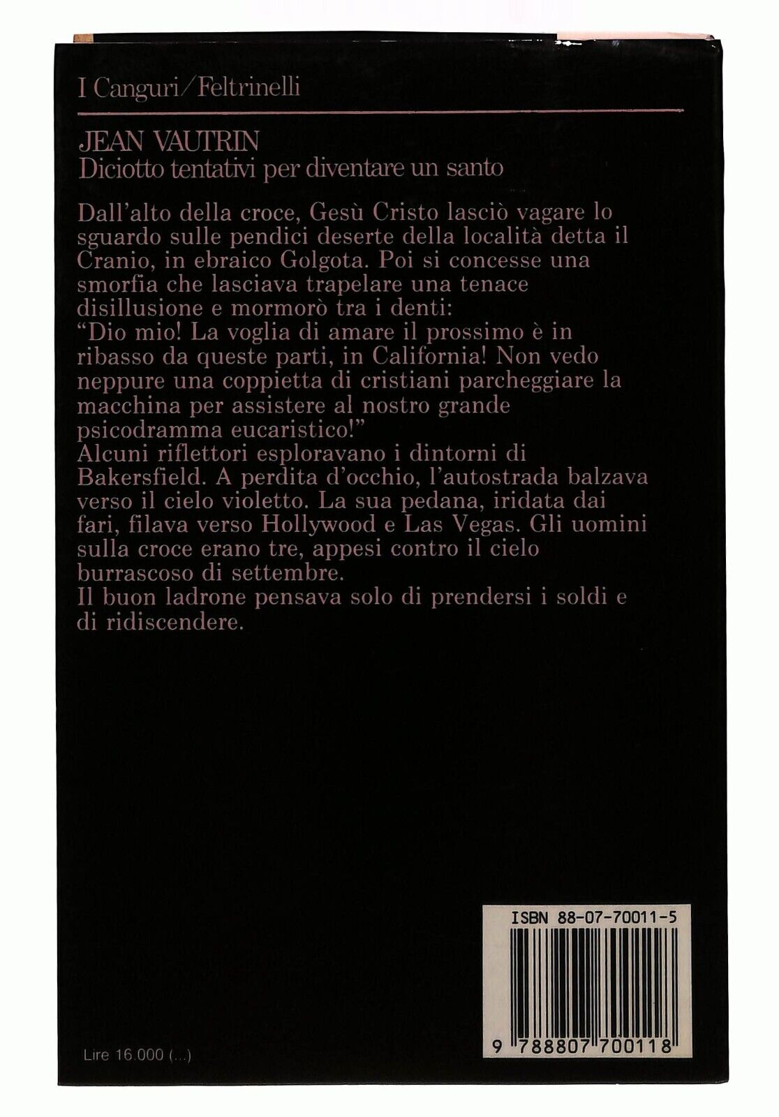 EBOND Diciotto Tentativi Per Diventare Un Santo J. Vautrin 1990 Libro LI030960