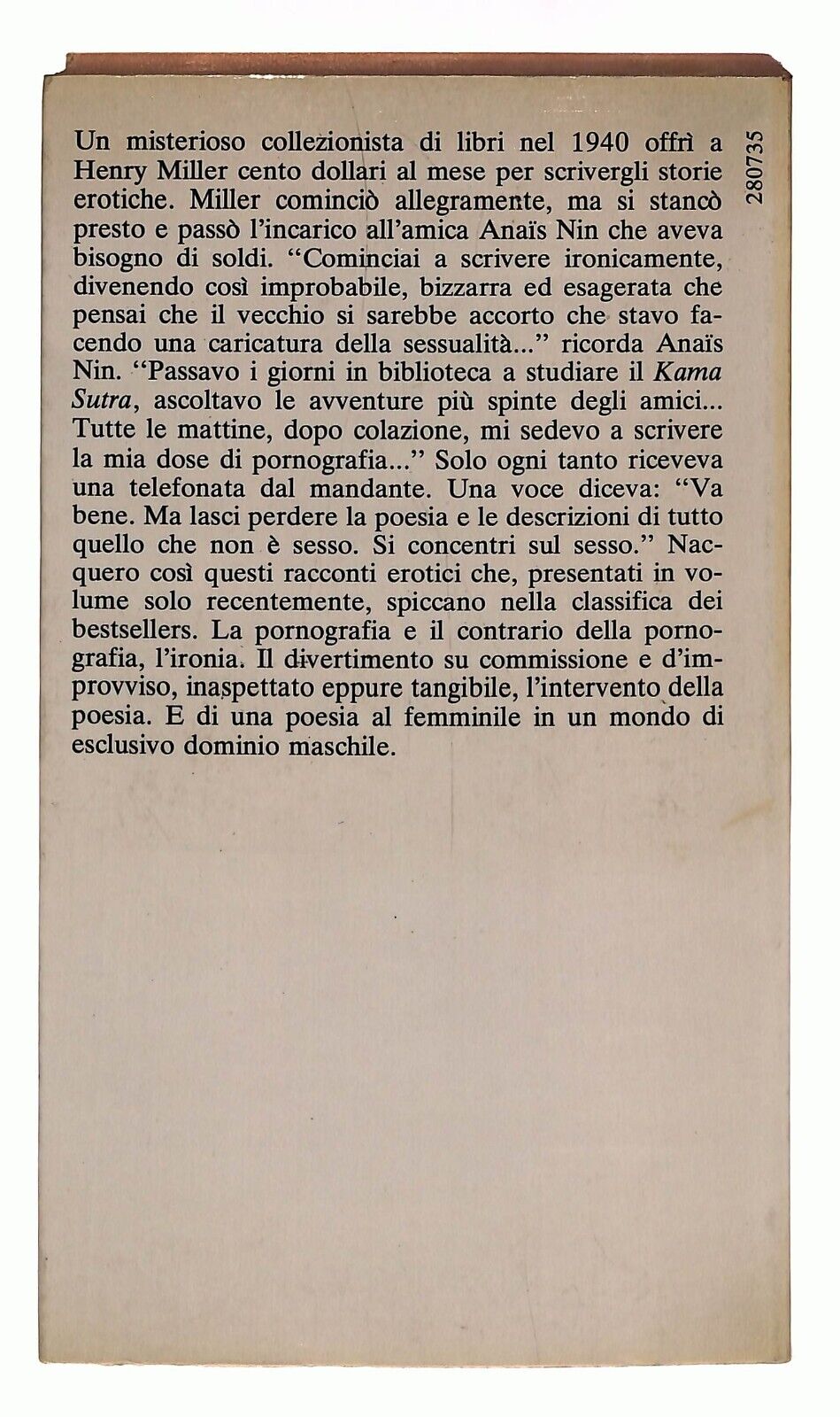 EBOND Il Delta Di Venere Anais Nin Bompiani 1978 Libro LI031614