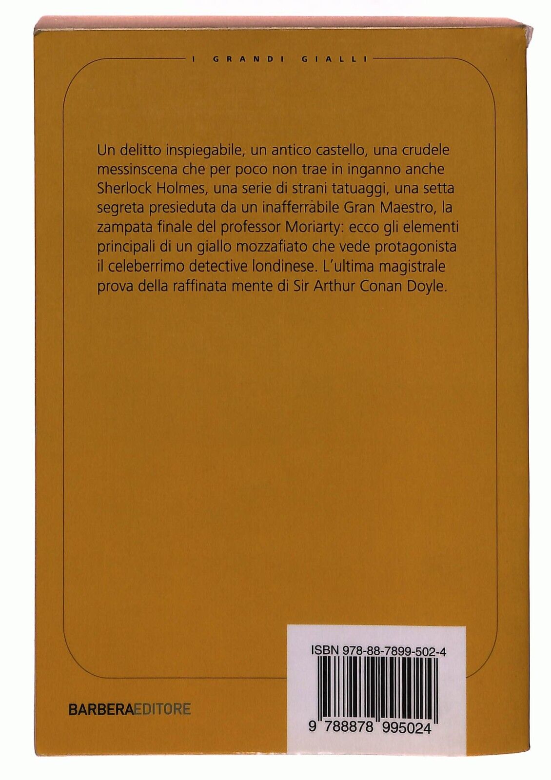 EBOND La Valle Della Paura Arthur Conan Doyle Edit. Barbera 2011 Libro LI031805