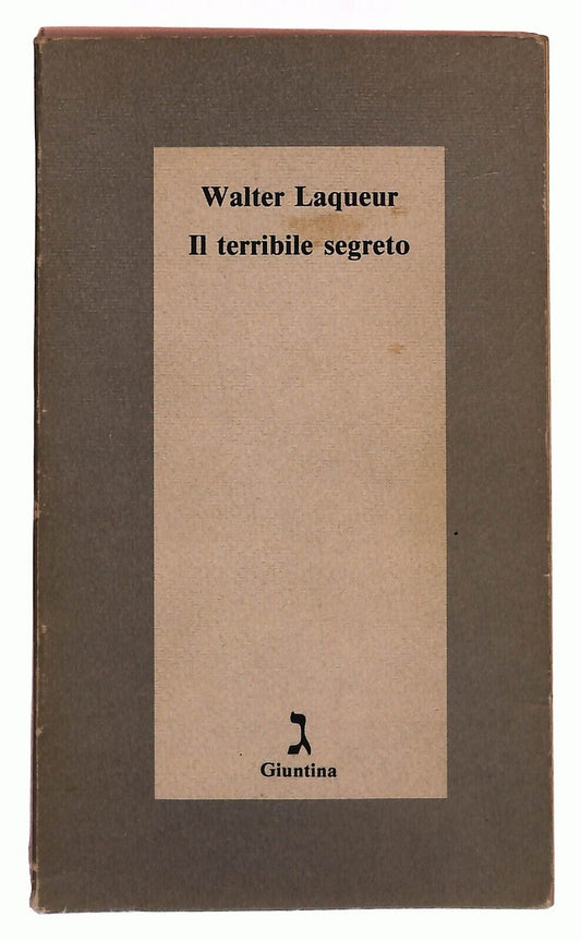 EBOND Il Terribile Segreto Walter Laqueur Giuntina 1983 Libro LI031809