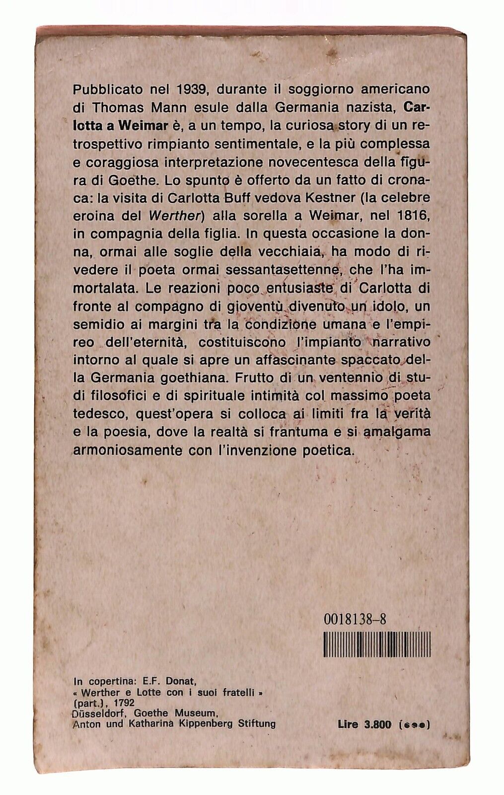 EBOND Carlotta A Weimar Thomas Mann Oscar Mondadori 1980 Libro LI031813