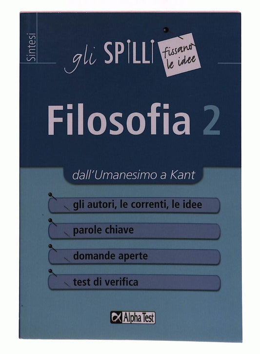 EBOND Filosofia 2 Sintesi Alpha Test 2001 Libro LI031819