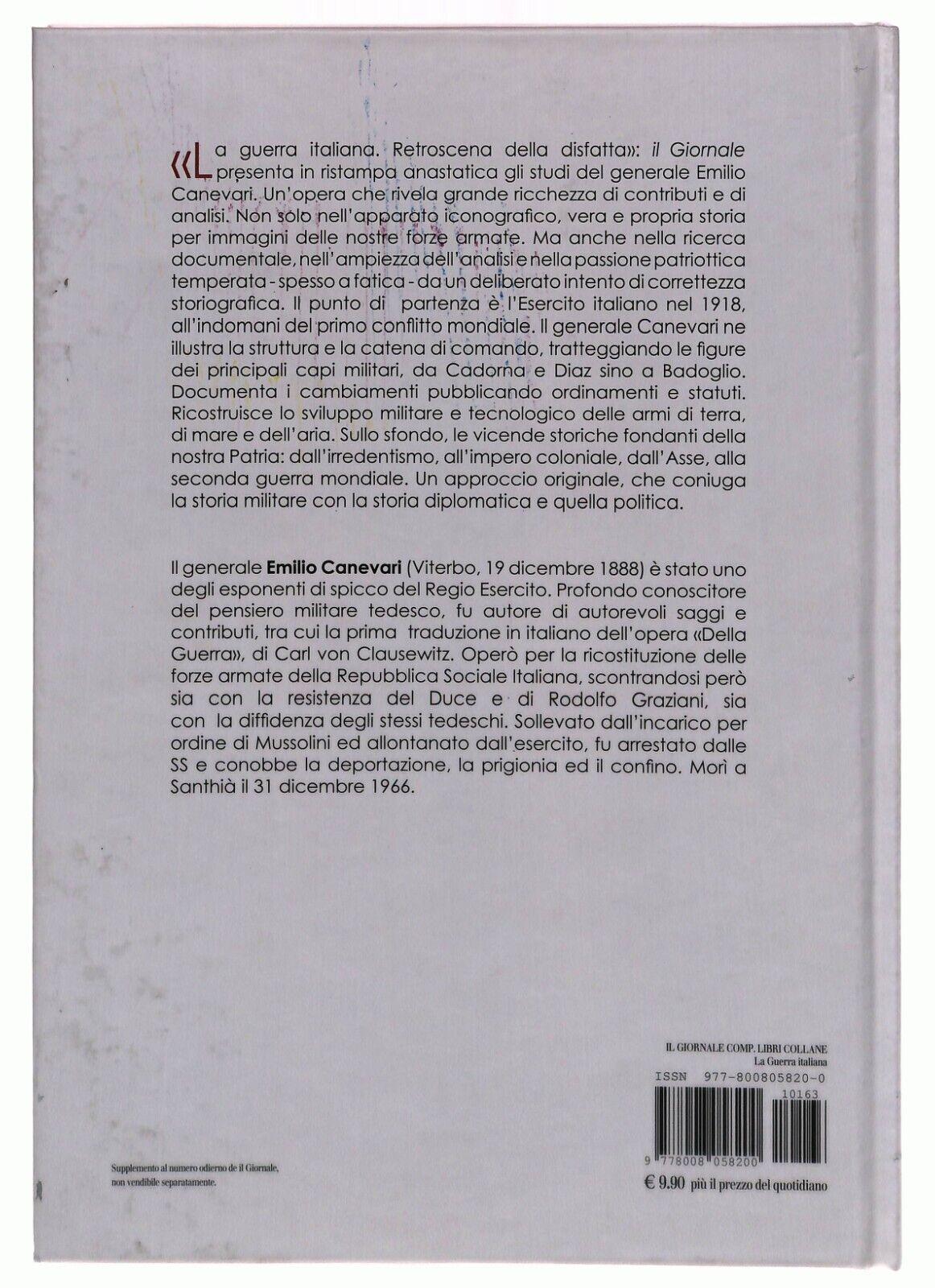 EBOND La Guerra Italiana Retroscena Della Disfatta V.1 E.canevari Libro LI031963