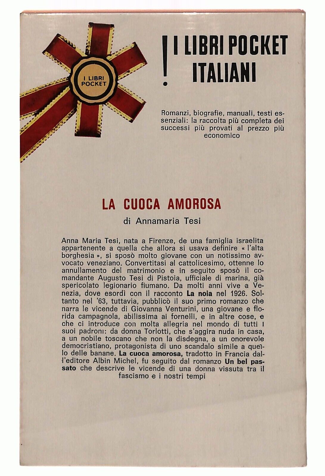 EBOND La Cuoca Amorosa Annamaria Tesi Longanesi 1968 Libro LI032461