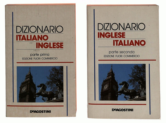 EBOND Dizionario Italiano Inglese Inglese Italiano 2 Vol. 1989 Libro LI032825