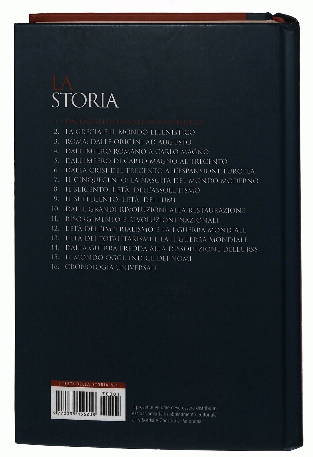 EBOND La Storia Vol. 1: Dalla Preistoria a Egitto Mondadori 2007 Libro LI032854