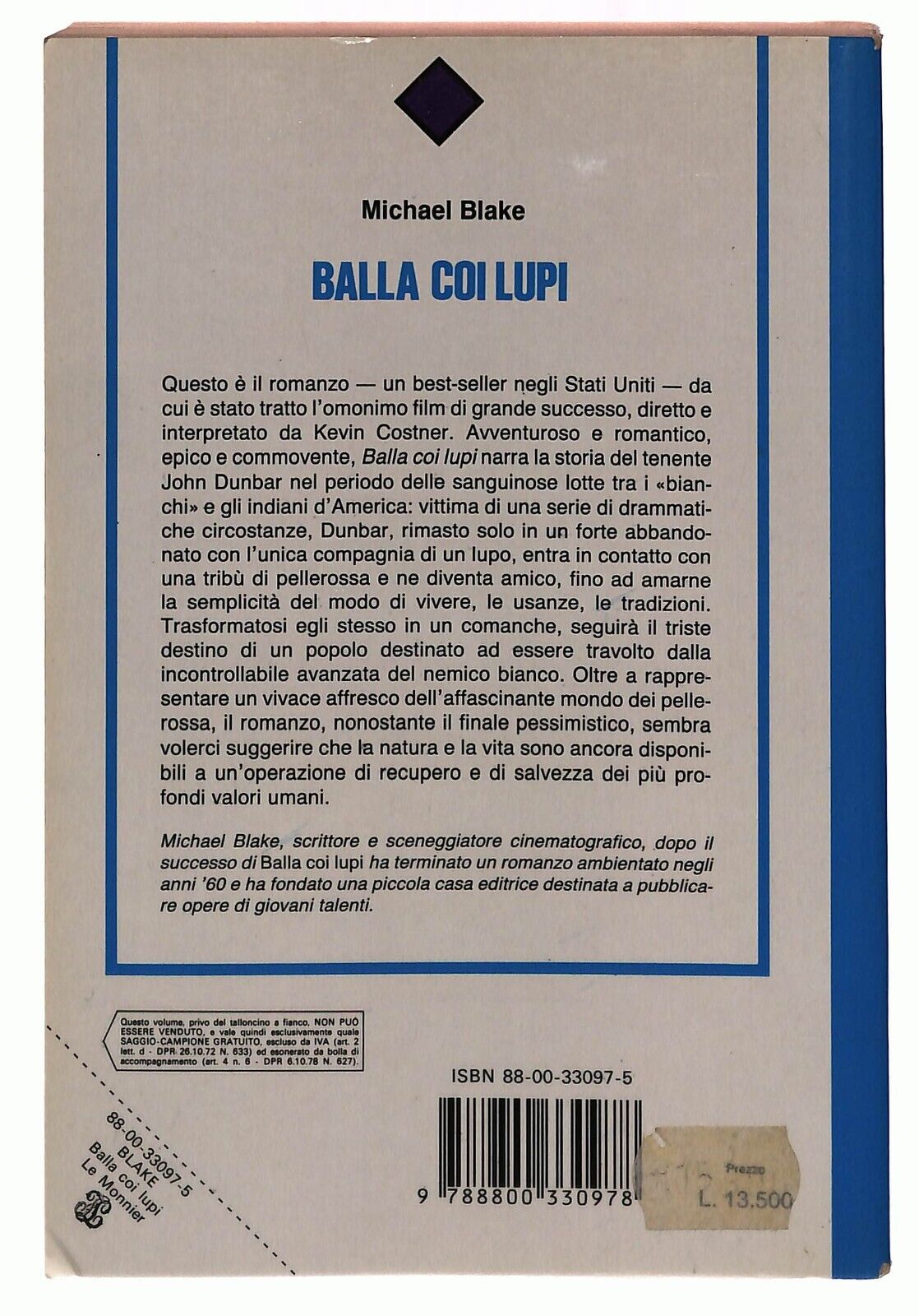 EBOND Balla Coi Lupi Michael Blake Salani 1994 Libro LI033057