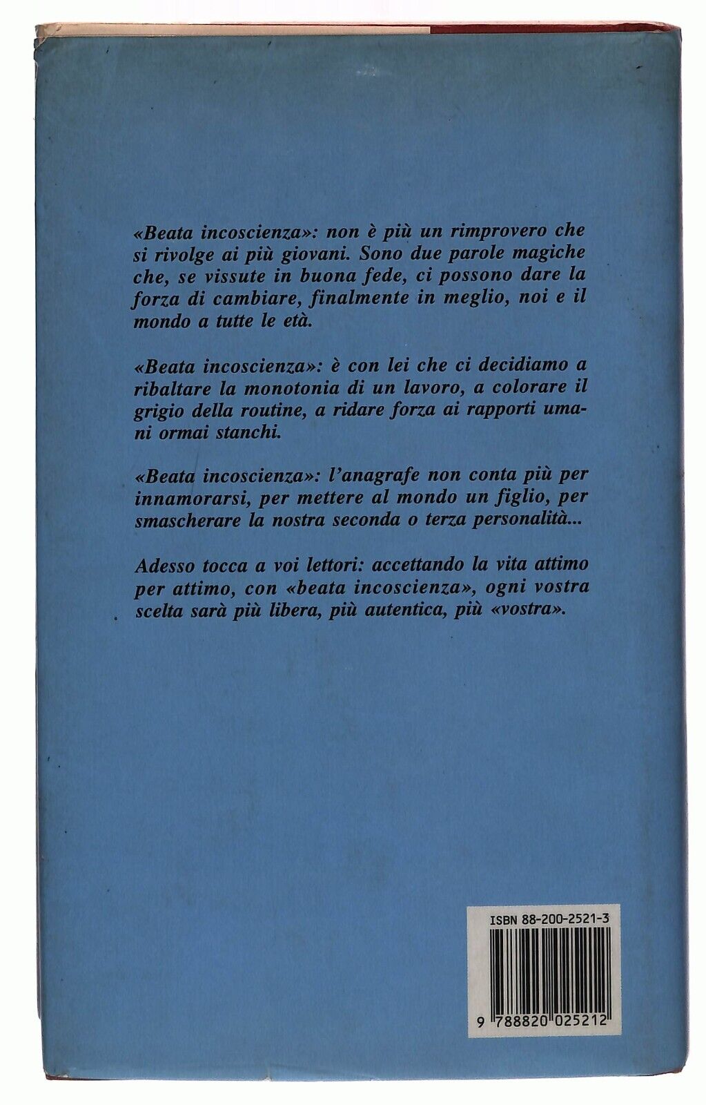 EBOND Beata Incoscienza...ci Sorprende a Tutte Le Eta Paolo Mosca Libro LI033082