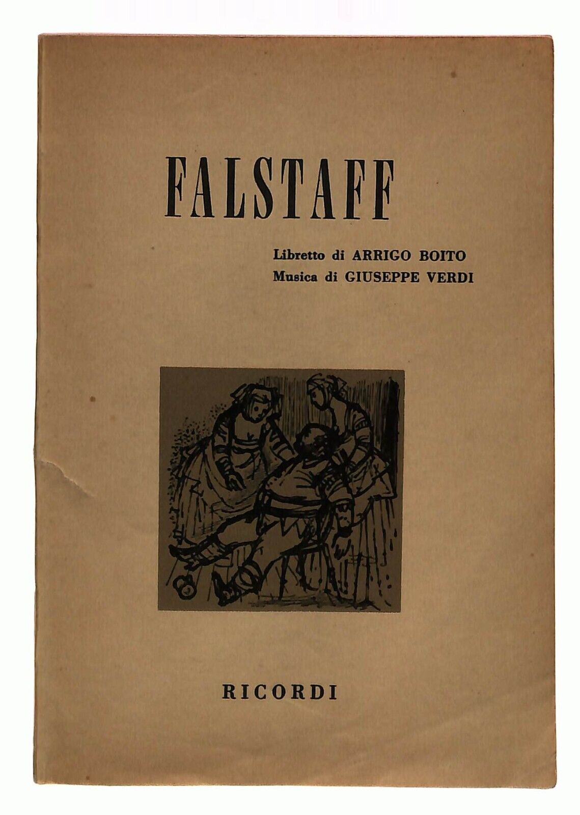EBOND Falstaff Verdi Boito Libretto Opera Edito Ricordi 1967 Libro LI033151