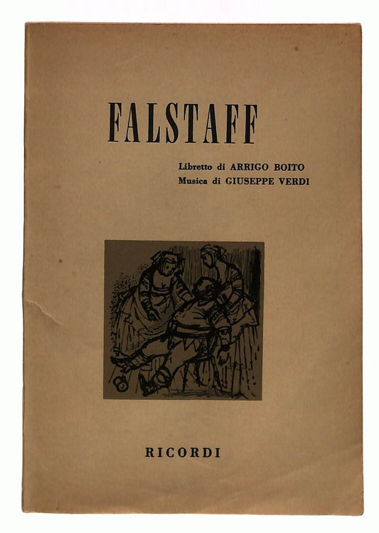 EBOND Falstaff Verdi Boito Libretto Opera Edito Ricordi 1967 Libro LI033151