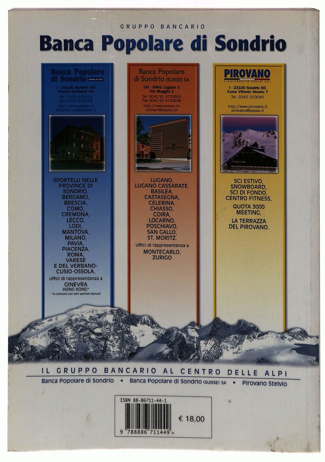 EBOND Guida Al Parco Regionale Delle Orobie Valtellinesi 2002 Libro LI033219