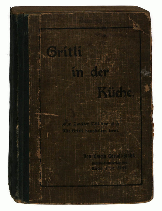 EBOND Gritli In Der Kuche Di Emma Caradi-stahl 1904 Libro LI033229