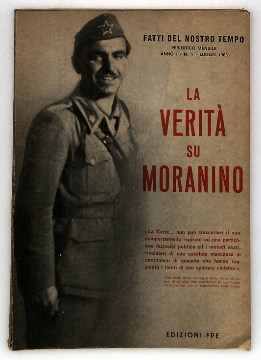EBOND La Verita Su Moranino + Ritaglio Di Giornale Del 11/01/1971 Libro LI033308