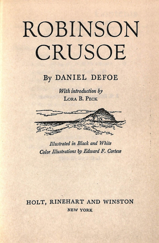 EBOND Robinson Crusoe Di Daniel Defoe 1961 Libro LI033580