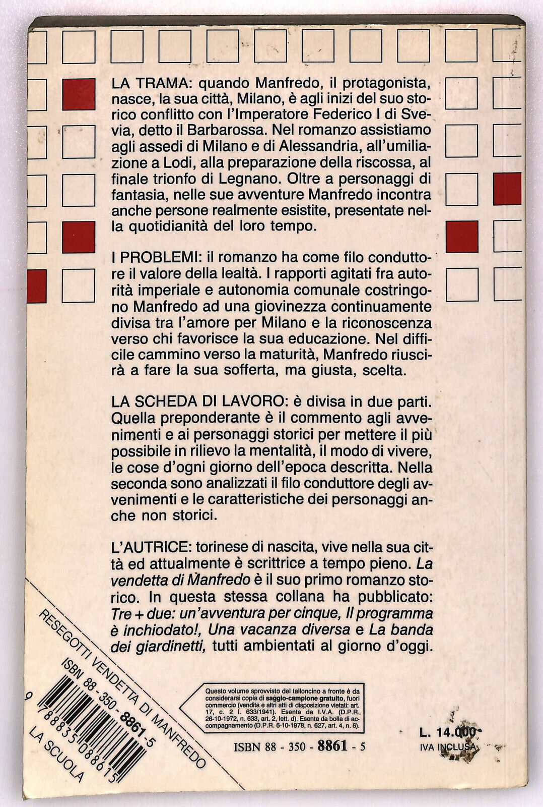 EBOND La Vendetta Di Manfredo Di Nuccia Resegotti Libro LI033607