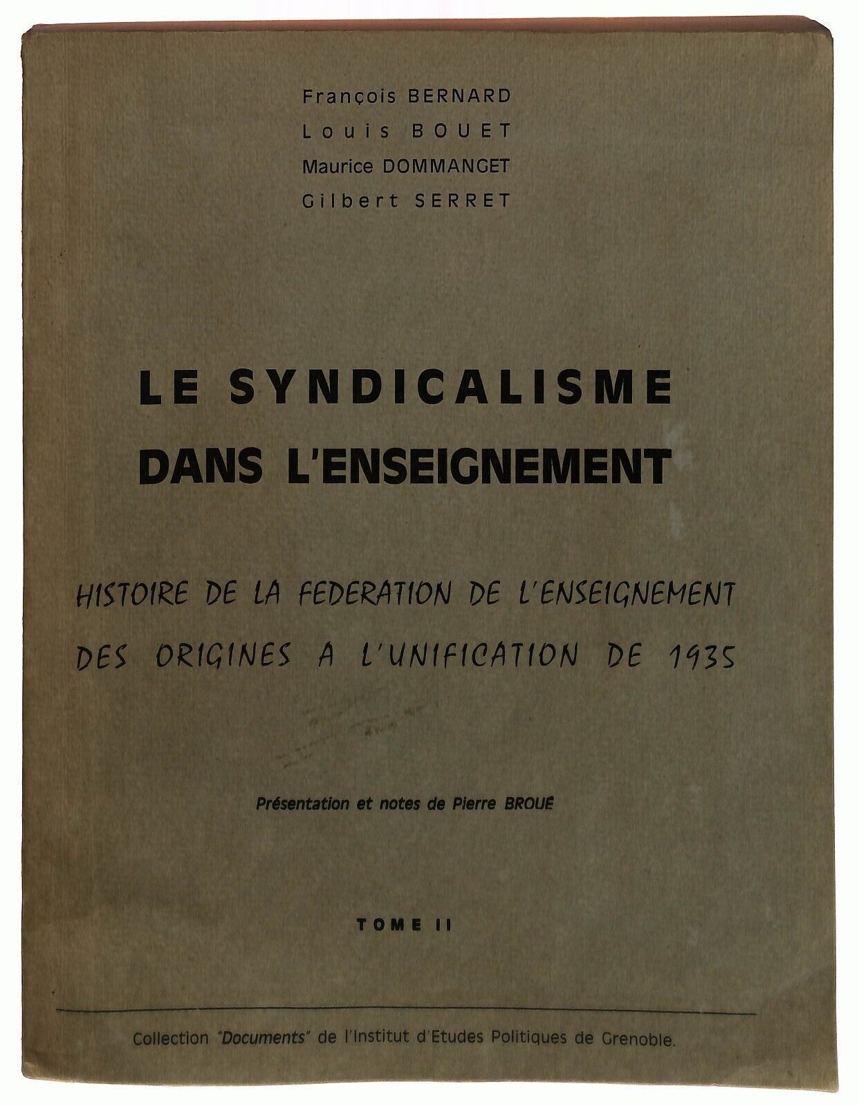 EBOND Le Syndicalisme Dans L'enseignement. Complet 3 Tomes Libro LI033677