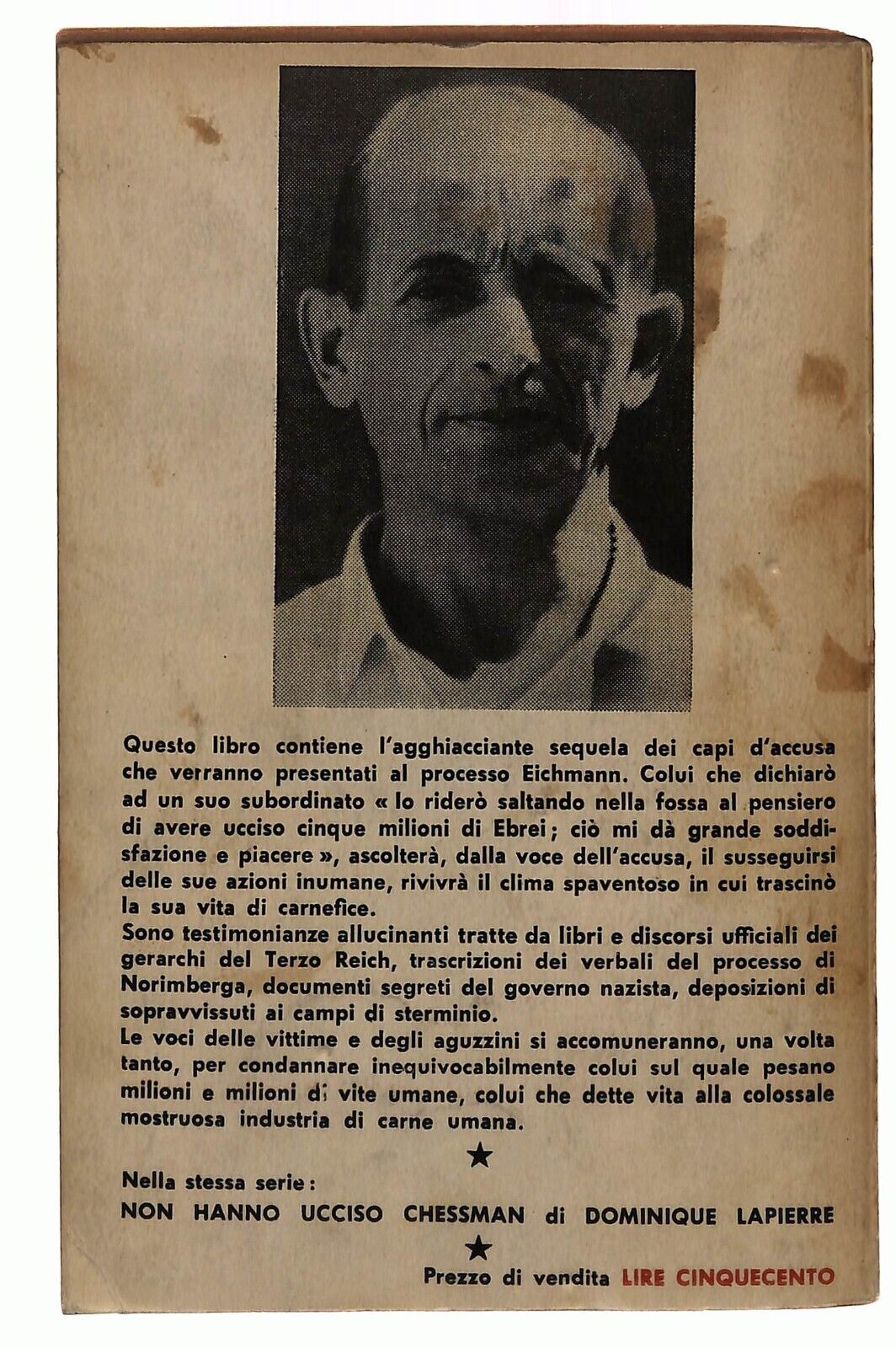 EBOND Ecco Le Prove Adolf Eichmann Di Henry Zeiger Duca Ed. 1961 Libro LI033715