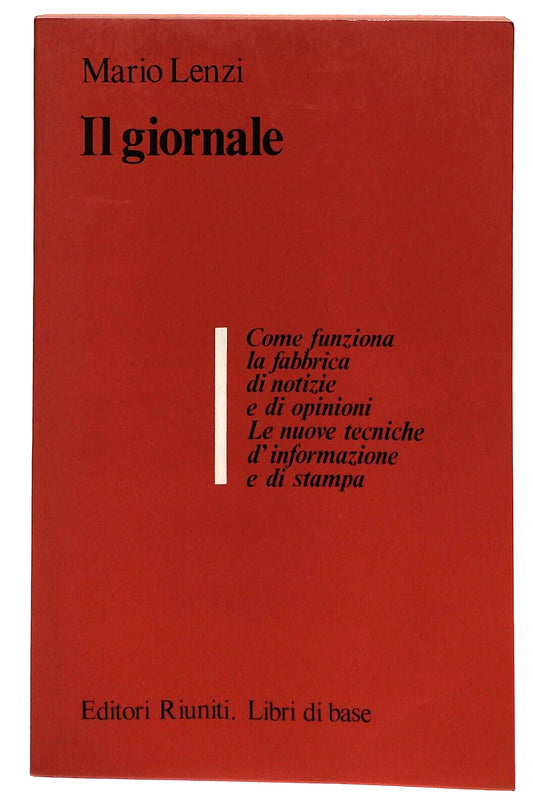 EBOND Il Giornale Mario Lenzi Edit. Riuniti 1981 Libro LI033755