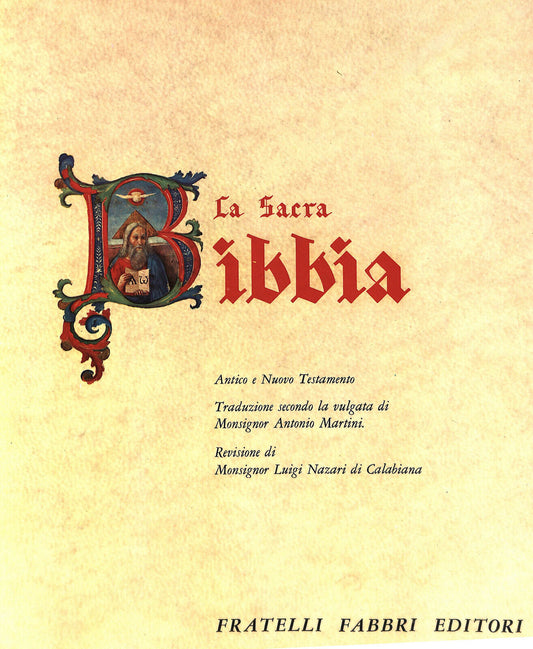 EBOND La Sacra Bibbia Vol I Fabbri Editore 1964 Libro LI033981
