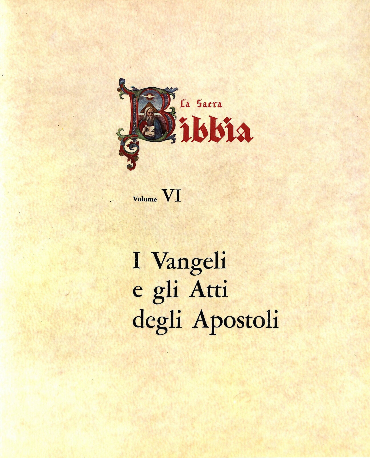 EBOND La Sacra Bibbia Vol Vi Fabbri Editore 1964 Libro LI034002