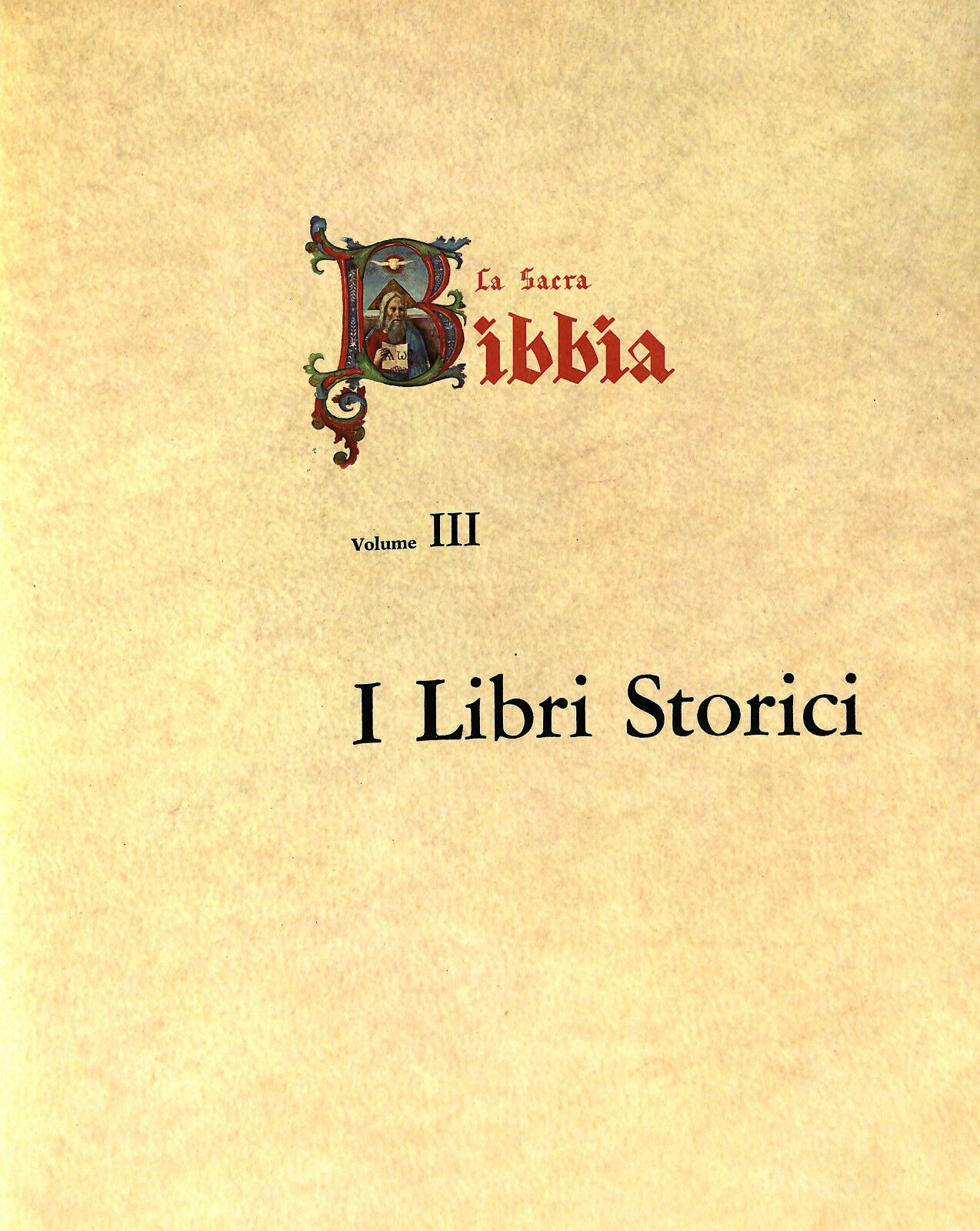 EBOND La Sacra Bibbia Vol Iii Fabbri Editore 1964 Libro LI034005