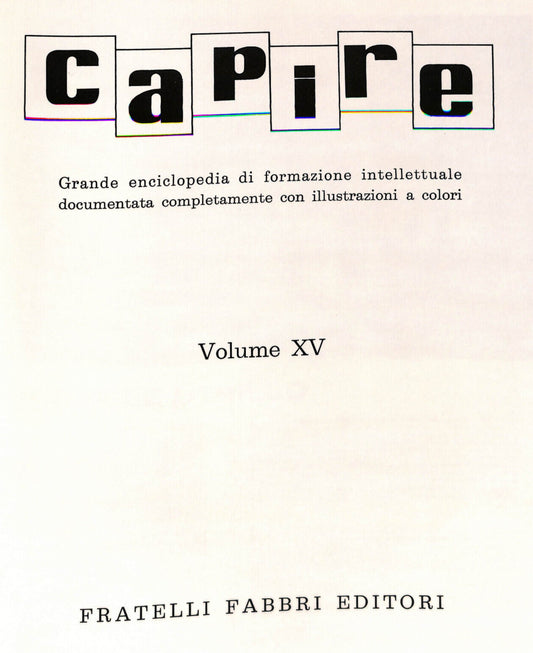 EBOND Capire Grande Enciclopedia Vol Xv Fabbri Editore Libro LI034032