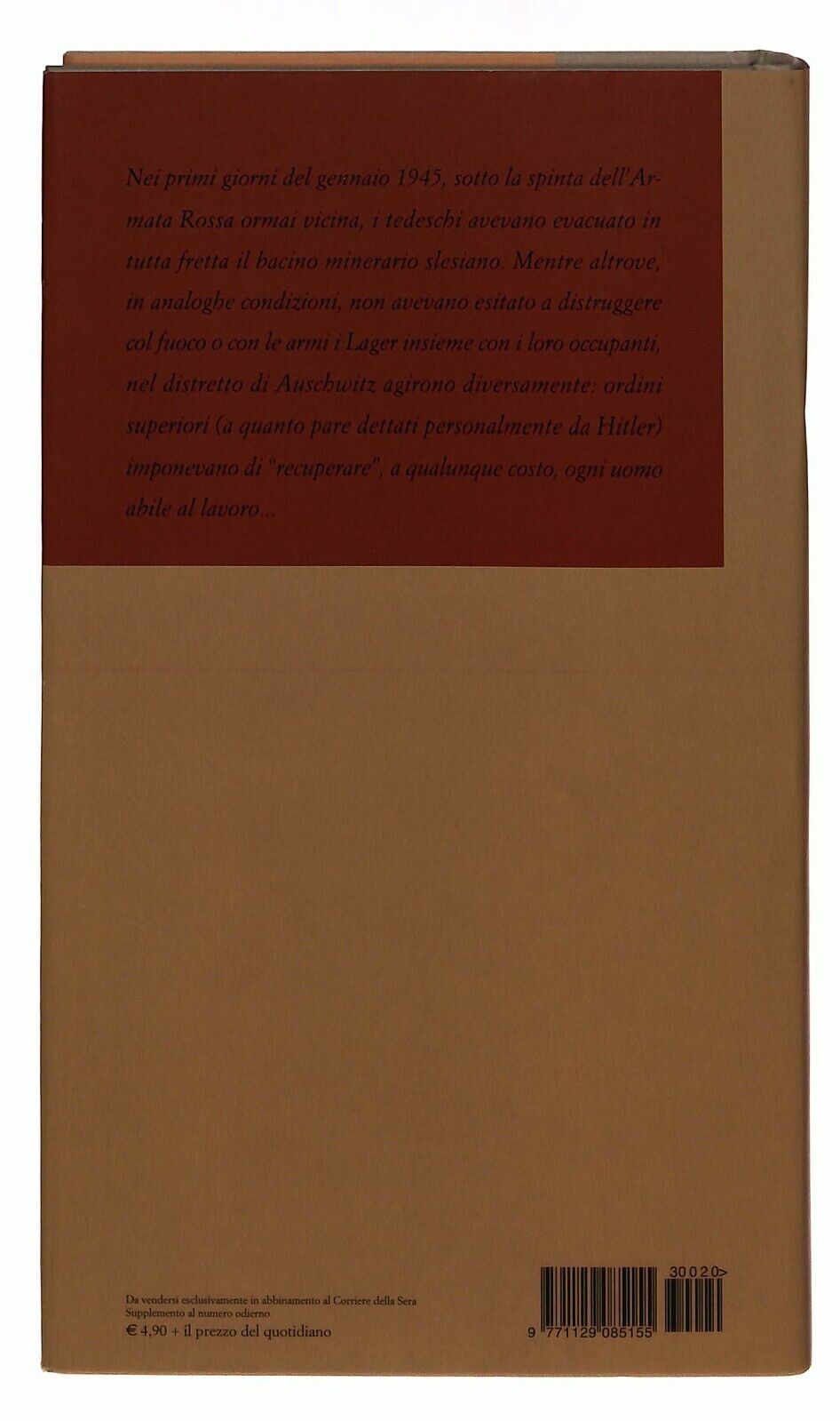 EBOND La Tregua Primo Levi Corriere Della Sera N. 20 Libro LI034087