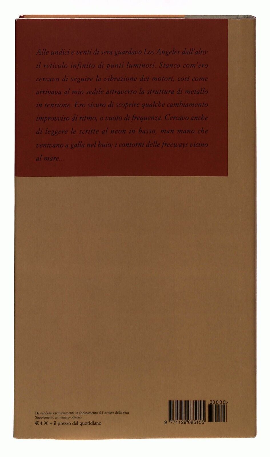 EBOND Treno Di Panna Andre De Carlo Corriere Della Sera N. 5 Libro LI034101
