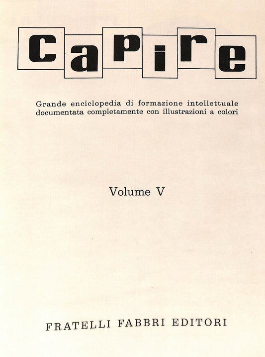 EBOND Capire Grande Enciclopedia Vol V Fabbri Editore Libro LI034209