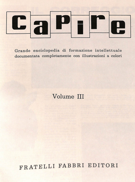 EBOND Capire Grande Enciclopedia Vol Iii Fabbri Editore Libro LI034226