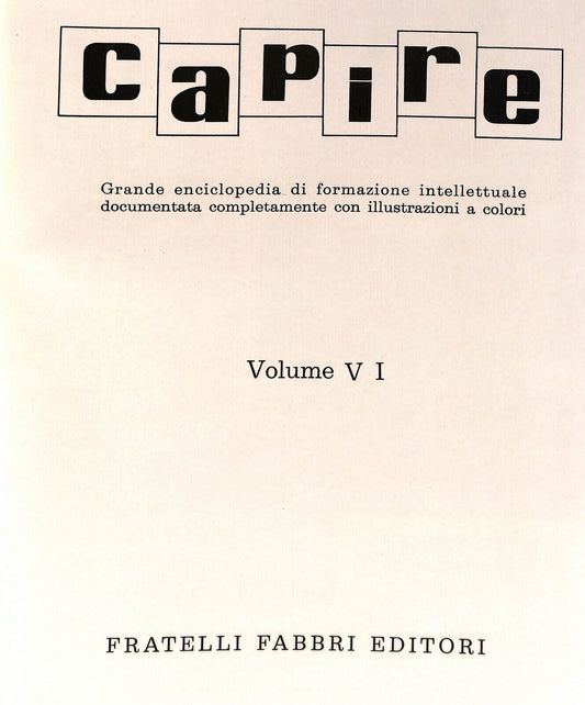 EBOND Capire Grande Enciclopedia Vol Vi Fabbri Editore Libro LI034229