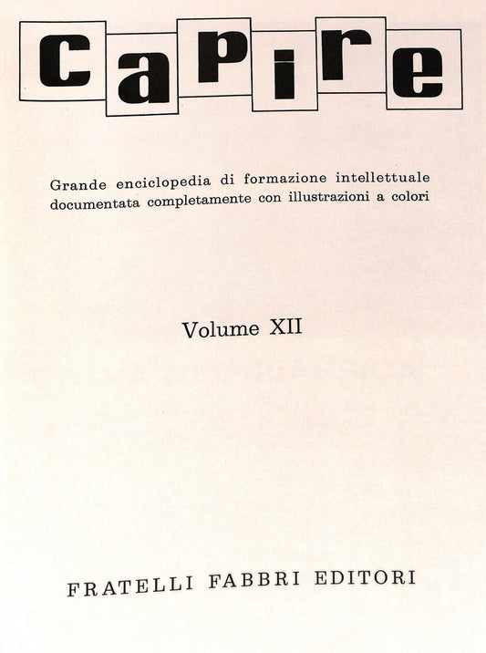 EBOND Capire Grande Enciclopedia Vol Xii Fabbri Editore Libro LI034230