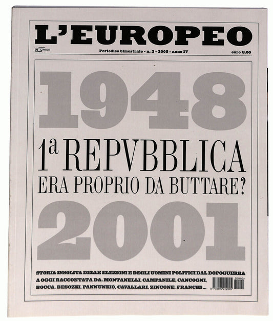 EBOND L'europeo 2005 N. 2 Anno 4 Rcs Periodici Libro LI034283