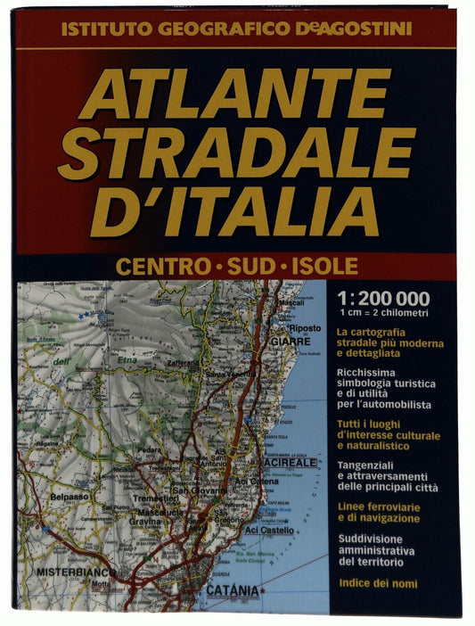 EBOND Atlante Stradale D'italia Centro Sud Isole Deagostini 2000 Libro LI034429