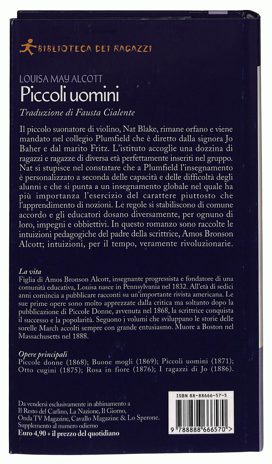 EBOND Piccoli Uomini Di Louisa May Alcott Biblioteca Dei Ragazzi Libro LI034786