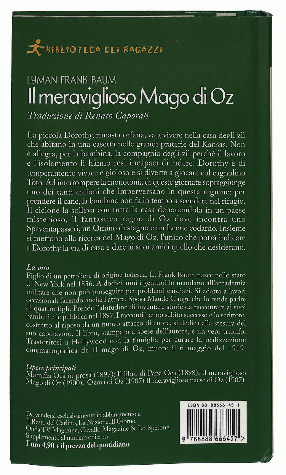 EBOND Il Meraviglioso Mago Di Oz Biblioteca Dei Ragazzi Libro LI034796