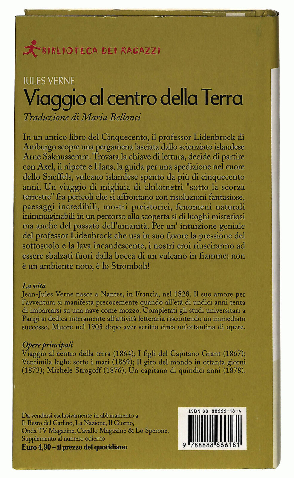 EBOND Viaggio Al Centro Della Terra Biblioteca Dei Ragazzi Libro LI034804