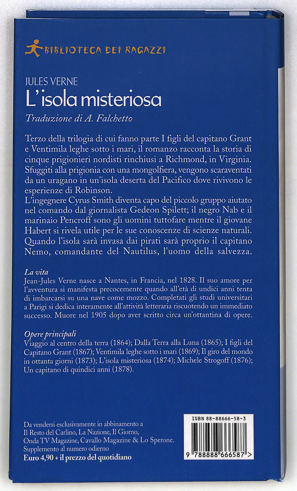 EBOND L'isola Misteriosa Di Jules Verne Biblioteca Dei Ragazzi Libro LI034811