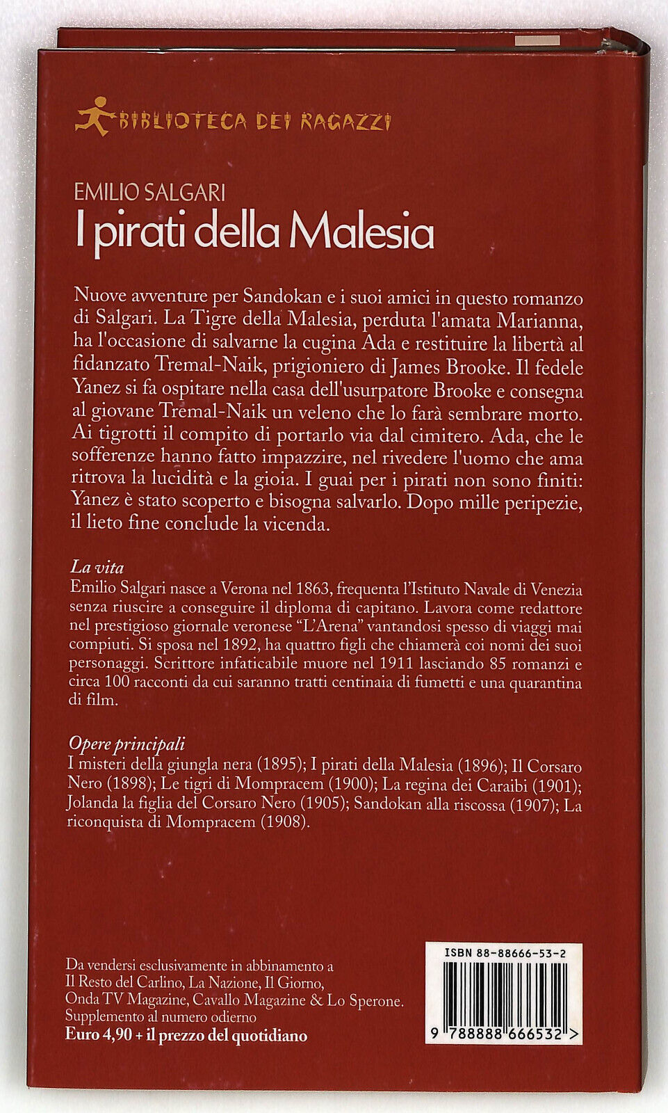 EBOND I Pirati Della Malesia Di E. Salgari Biblioteca Dei Ragazzi Libro LI034812