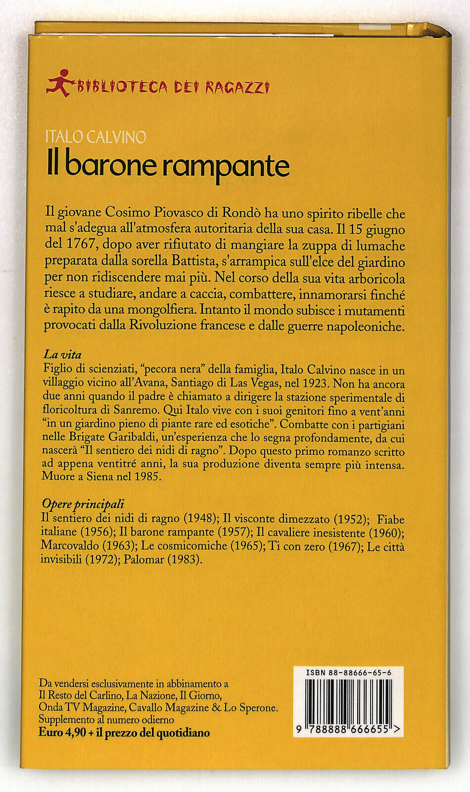 EBOND Il Barone Rampante Di Italo Calvino Biblioteca Dei Ragazzi Libro LI034813