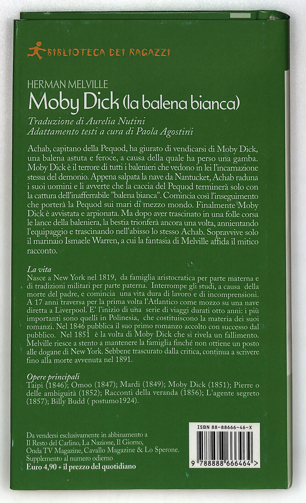 EBOND Moby Dick (la Balena Bianca) Biblioteca Dei Ragazzi Libro LI034826