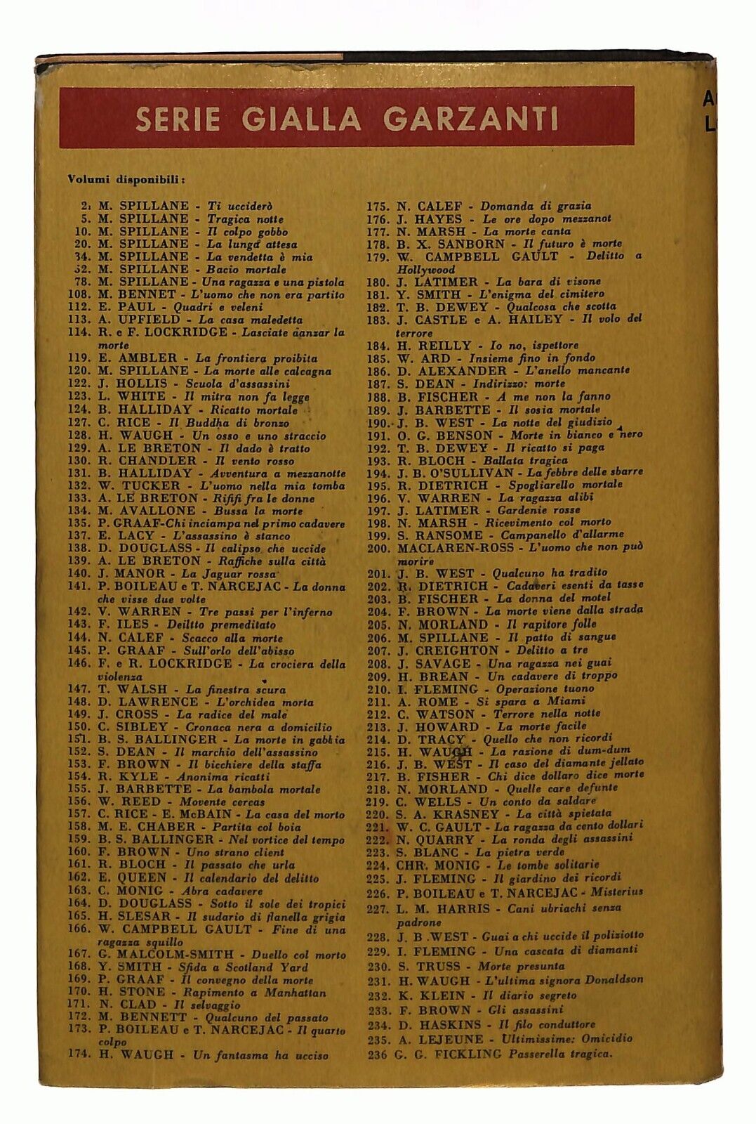 EBOND Ultimissime Omicidio N.235 A. Lejeune Garzanti 1962 Libro LI035387