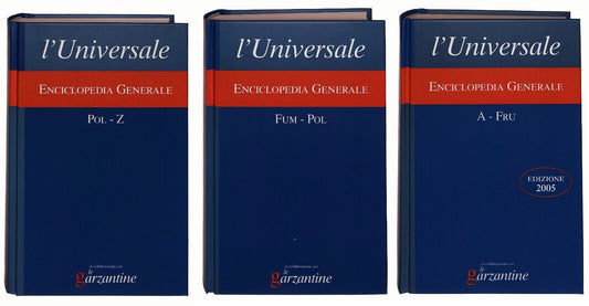 EBOND L'universale Vol. 1,2,3 Enciclopedia Generale Garzantine Libro LI035403