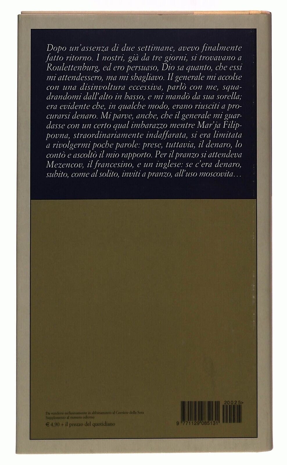 EBOND Il Giocatore. Fedor Dostoevskij Corriere Della Sera 2002 Libro LI035483