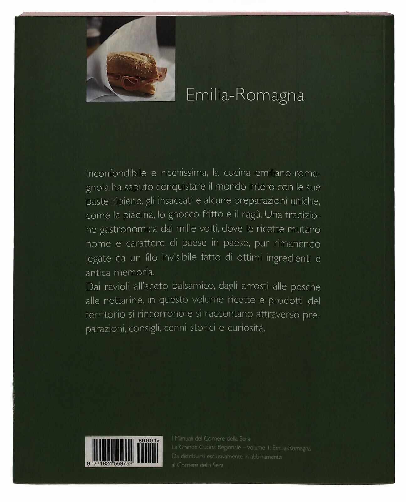 EBOND La Grande Cucina Regionale Emilia-romagna Corriere Sera Libro LI035578