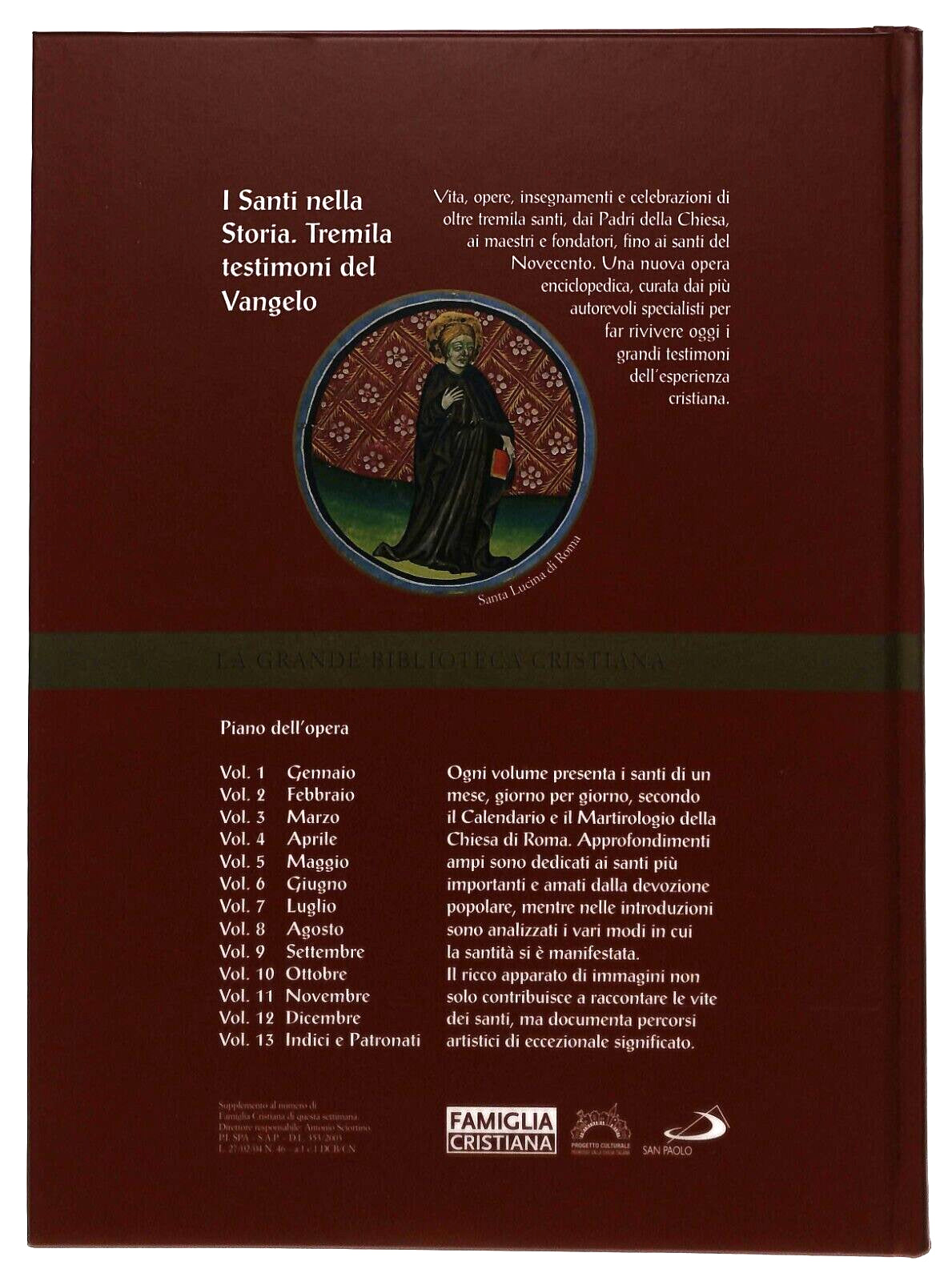 EBOND I Santi Nella Storia Tremila Testimoni Del Vangelo Novembre Libro LI035589
