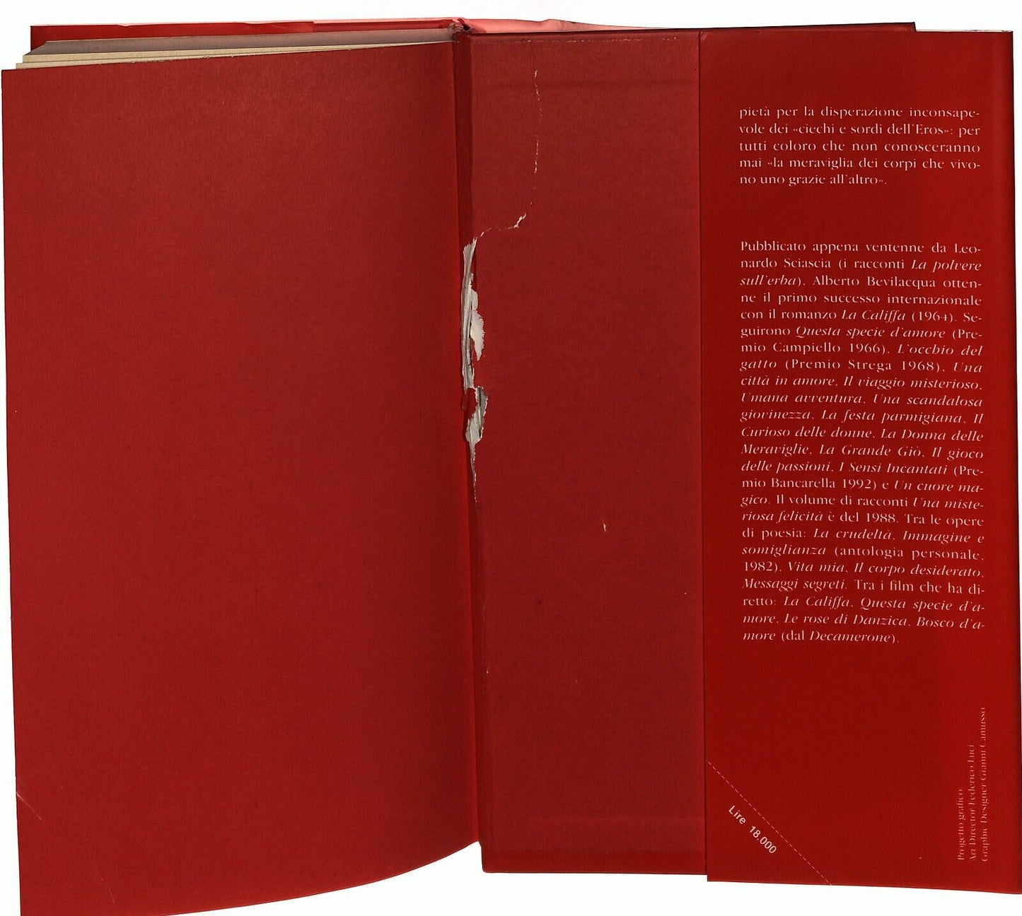 EBOND L'eros Alberto Bevilacqua Mondadori 1994 Libro LI035716